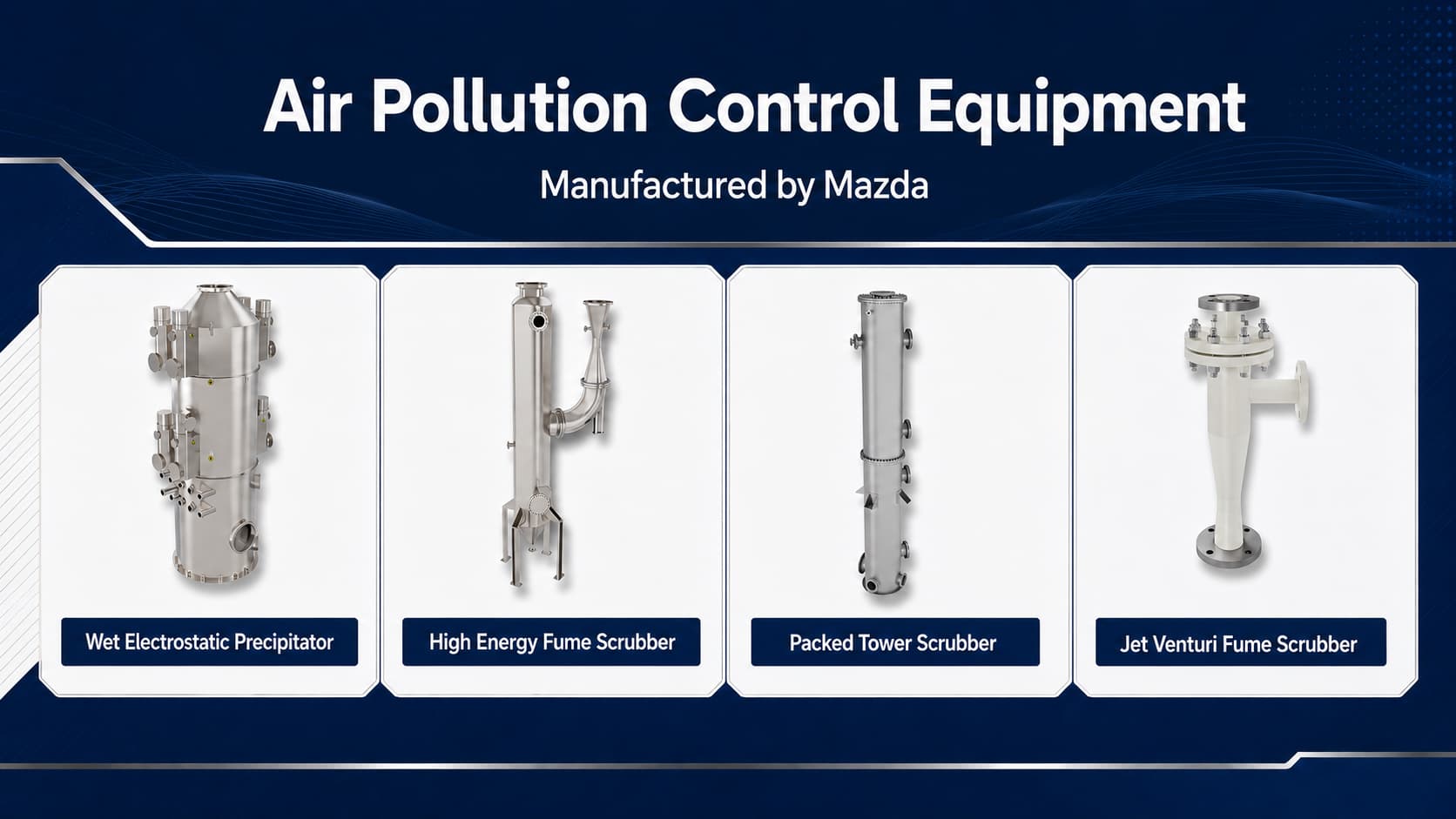 Air Pollution Control Equipment Manufactured by Mazda