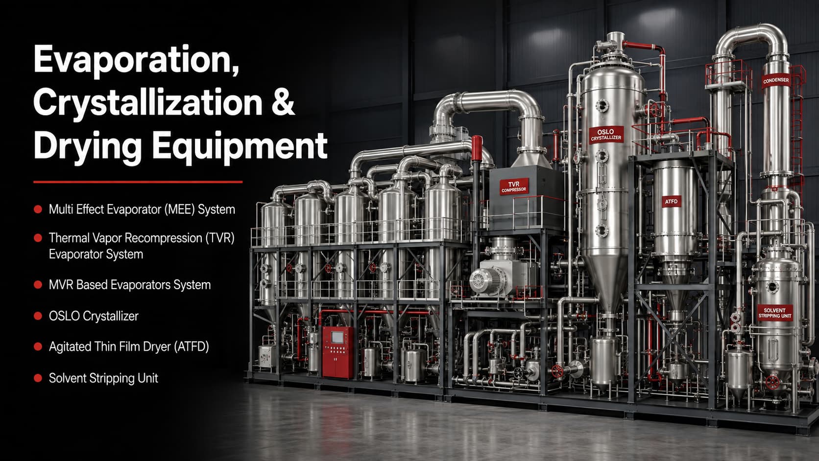 Evaporation, Crystallization & Drying Equipment