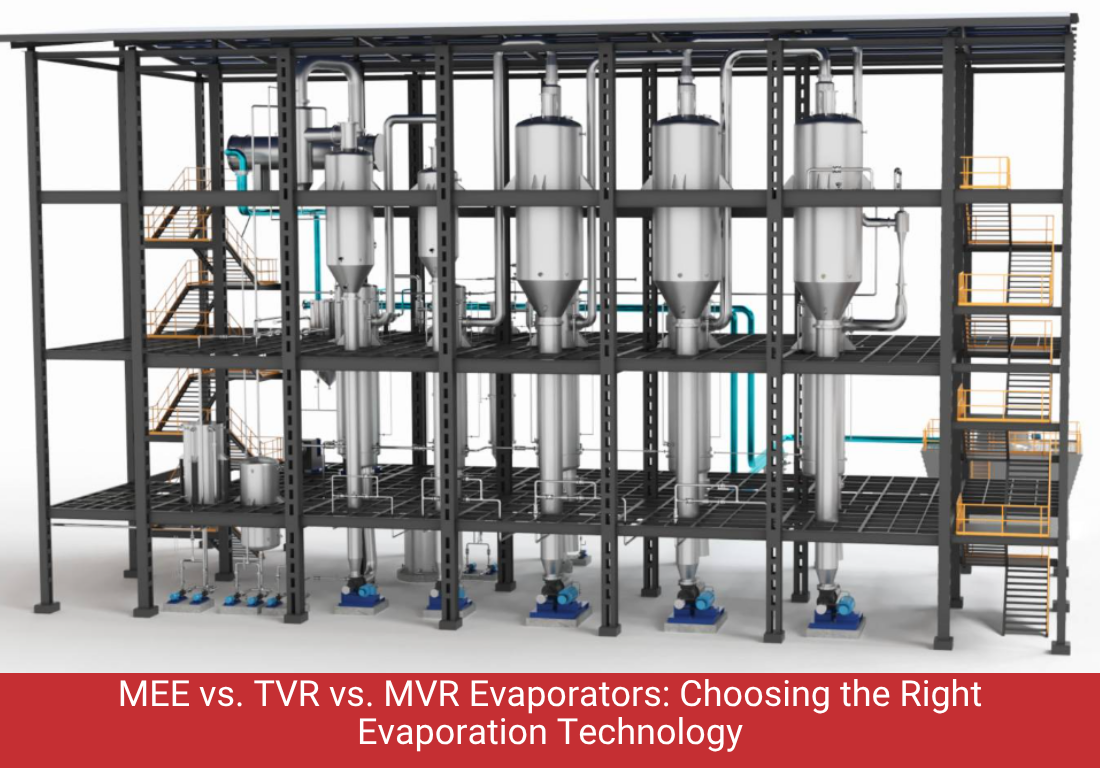 MEE vs. TVR vs. MVR Evaporators: A Practical Comparison
