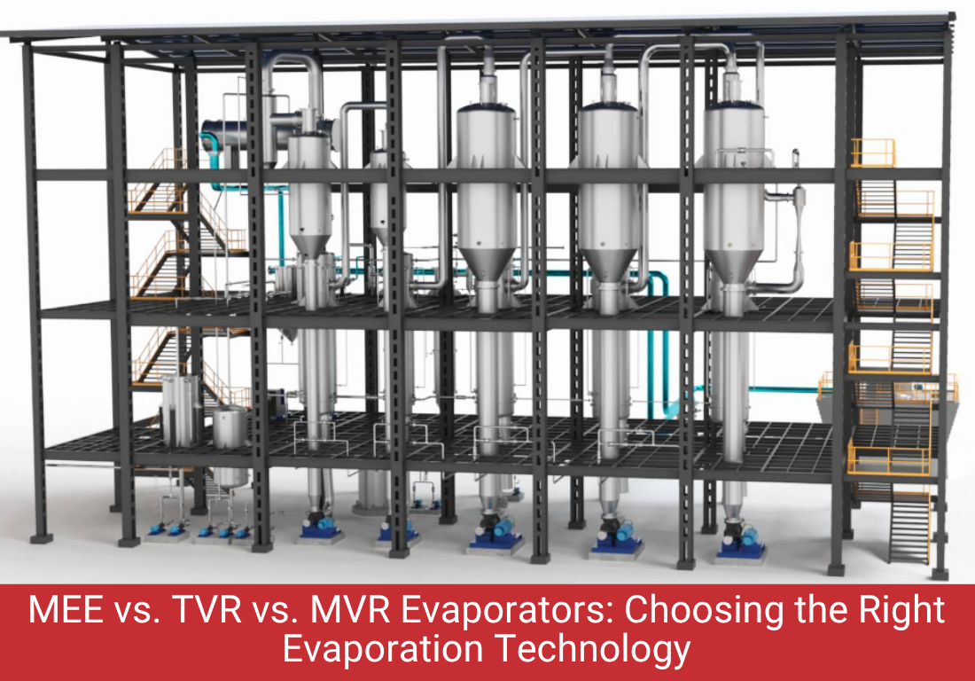 MEE vs. TVR vs. MVR Evaporators: A Practical Comparison