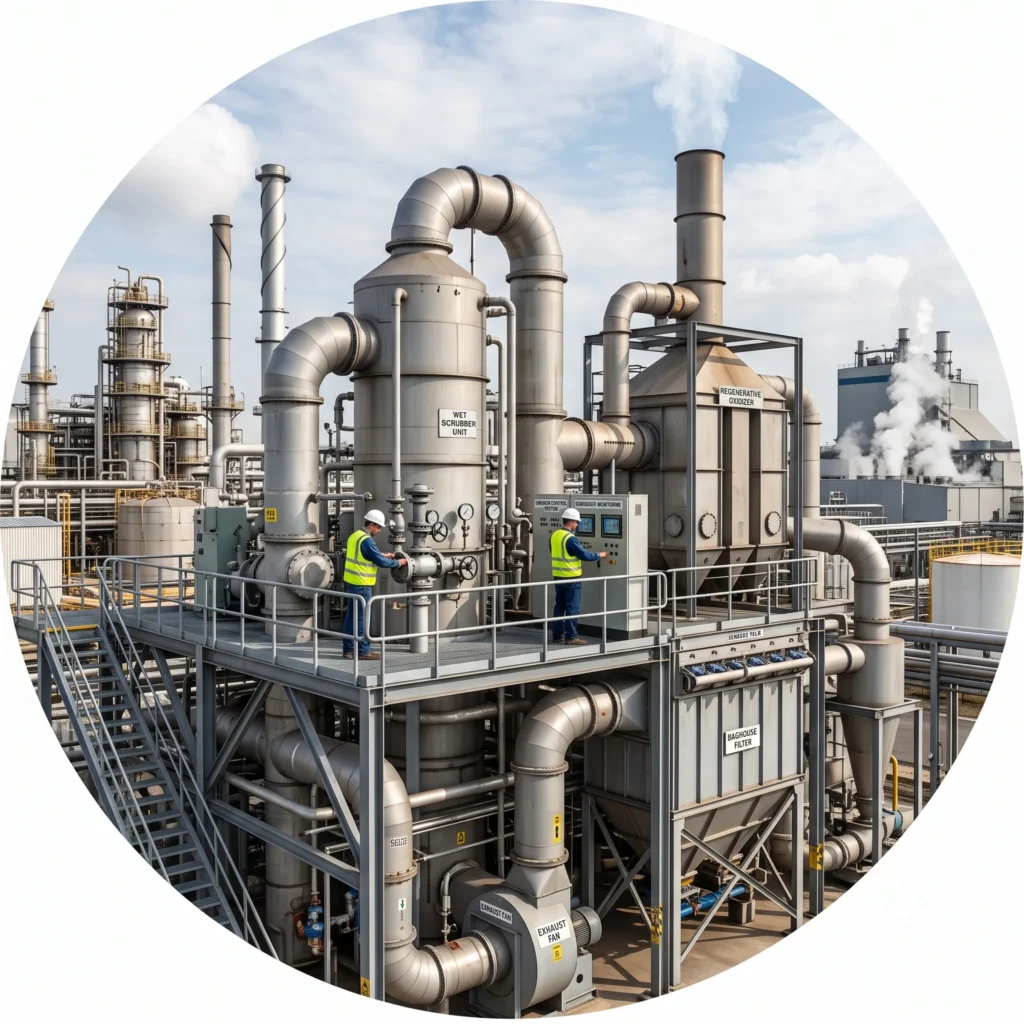 air pollution control equipment for Chemical Processing Industries
